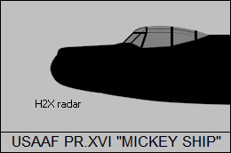 USAAF Mosquito PR.XVI Mickey Ship
