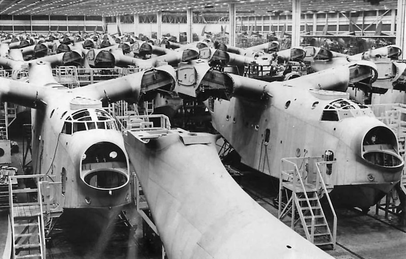 Martin PBM-3C Mariners on production line