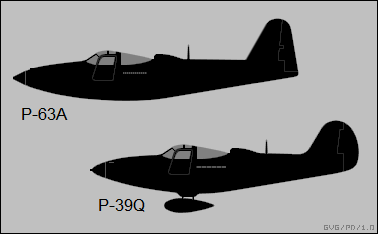 Bell P-63A versus P-39Q