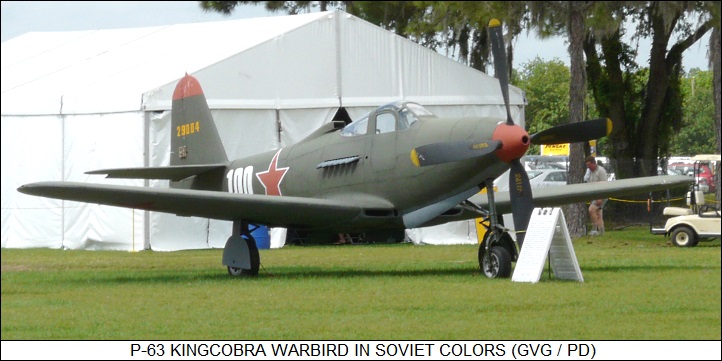 Kingcobra warbird in Soviet colors
