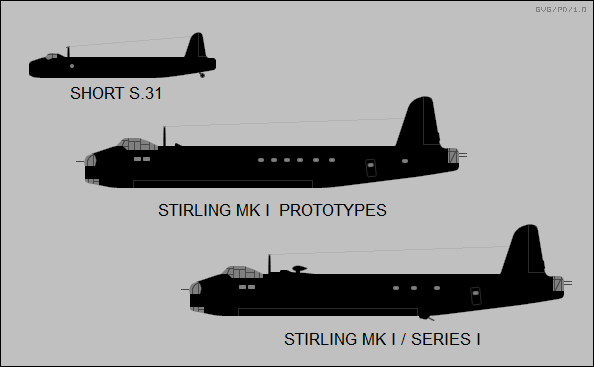 Short Stirling prototypes & Stirling Mark I