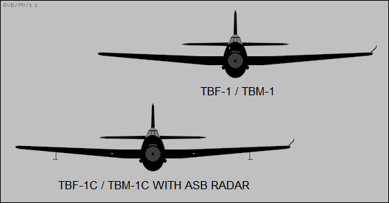 TBF-1/TBM-1, TBF-1C/TBM-1C with ASB radar