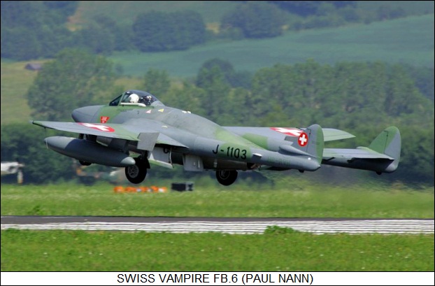 Swiss DH Vampire FB.6
