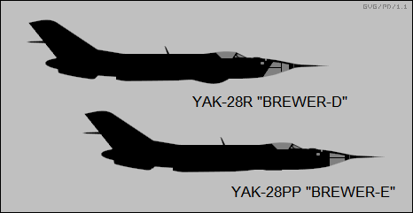 Yak-28R Brewer-D, Yak-28PP Brewer-E