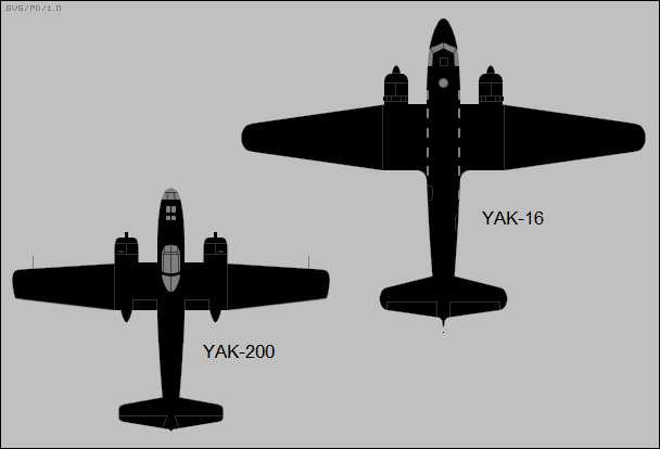 Yakovlev Yak-16 & Yak-200